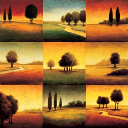 Framed Landscape Perspectives Print