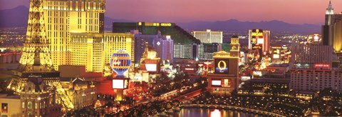 Framed Strip, Las Vegas Nevada Print