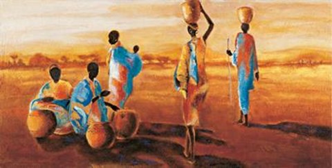 Framed Apres-Midi En Afrique Print