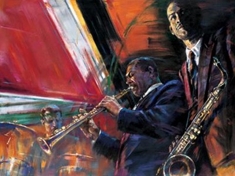 Framed Red Hot Print