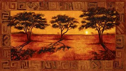 Framed Serengeti Sunset Print