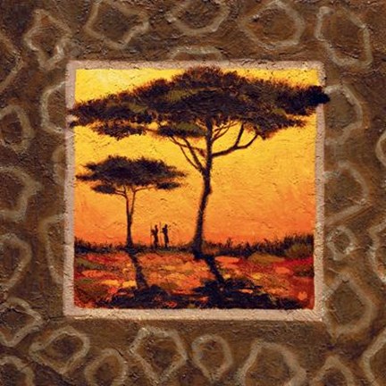 Framed Savannah Sunset II Print