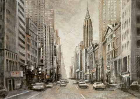 Framed To The Chrysler Building Print