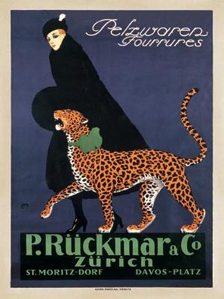 Framed P R&#252;ckmar C, 1910 Print