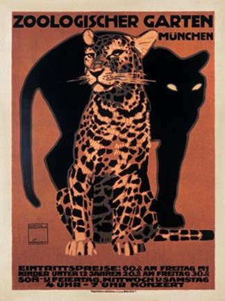 Framed Zoologischer Garten, 1912 Print