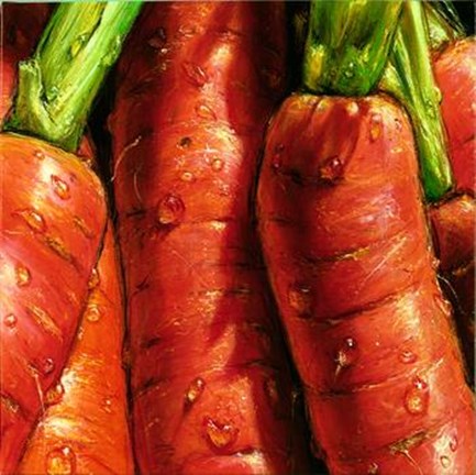 Framed Carrots Print