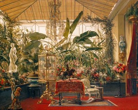 Framed Veranda De La Princesse Mathilde Print