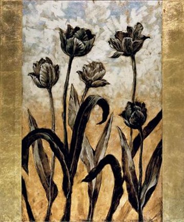 Framed Tulip Silhouette Print