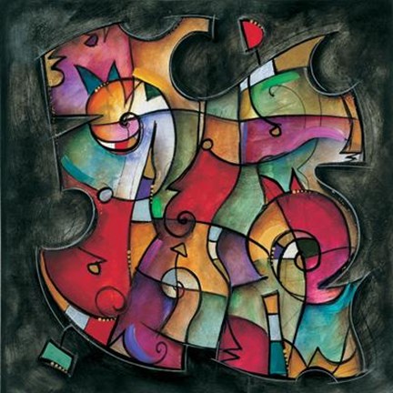 Framed Noir Duet I Print