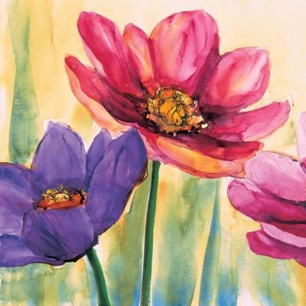 Framed Fantasia Di Anemoni Print