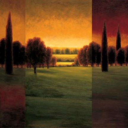 Framed Break Of Dawn I Print