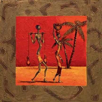 Framed Sun Tribe I Print