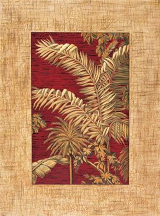 Framed Tropical I Print