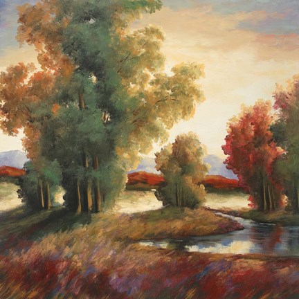 Framed Mountain Shadows Print