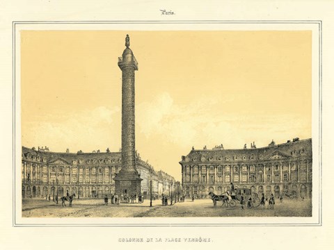 Framed Place Vendome Print