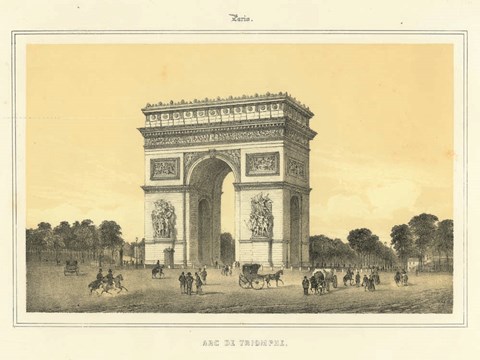 Framed Arc De Triomphe Print