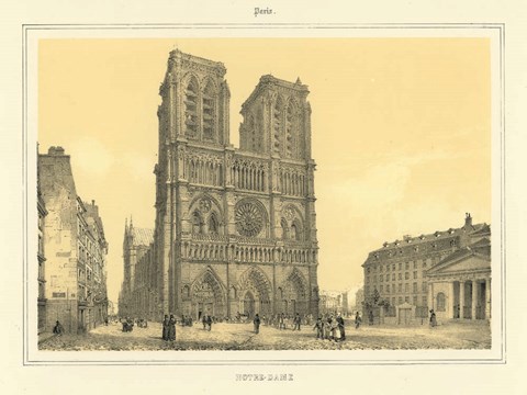 Framed Notre Dame Print
