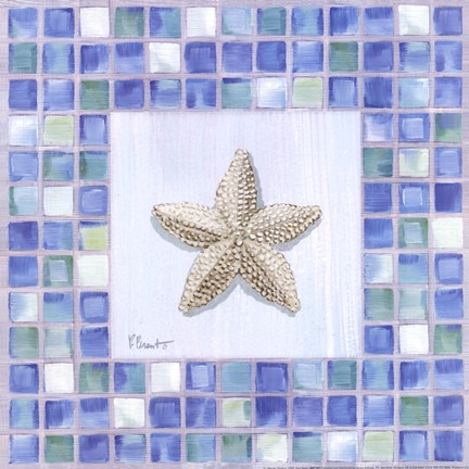 Framed Mosaic Starfish Print