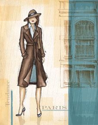 Framed Rain Paris Print