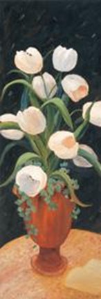 Framed Tulips By Night Print