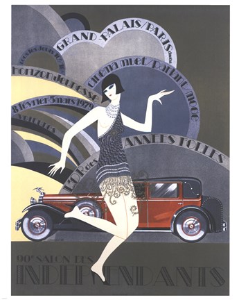 Framed 90E Salon Des Independants Print