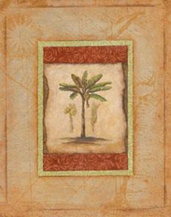 Framed Palm Botanical Study I Print