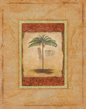 Framed Palm Botanical Study II Print