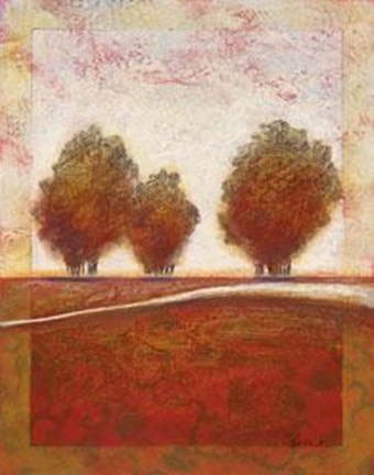 Framed Morning Mist Rising I Print