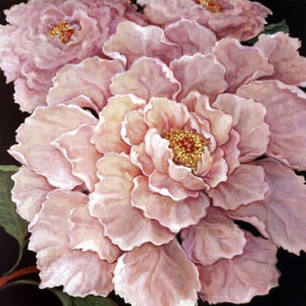 Framed Fuschia Peonies Print