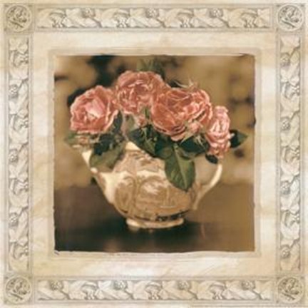 Framed English Rose I Print