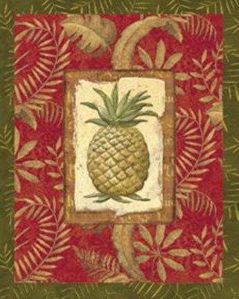 Framed Exotica Pineapple - Grande Print