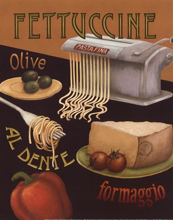 Framed Fettuccine Print