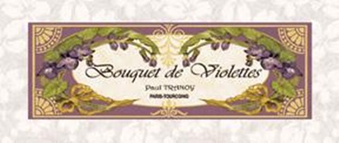 Framed Bouquet De Violettes Print