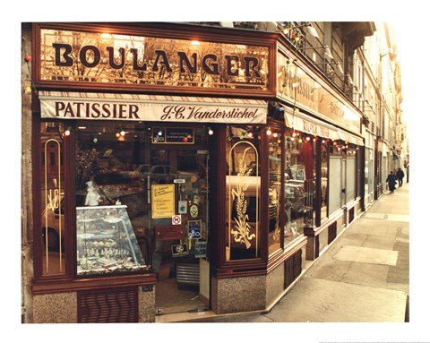 Framed Boulangier Patissier Print