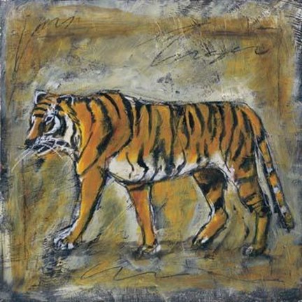 Framed Safari Tiger Print