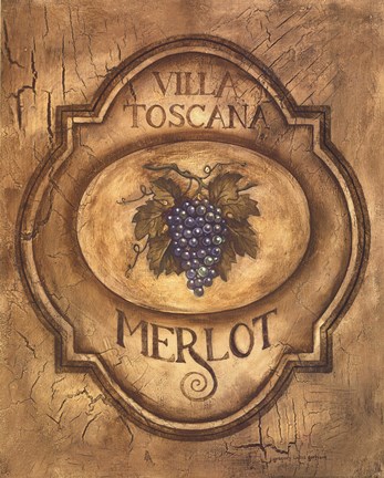 Framed Merlot Print