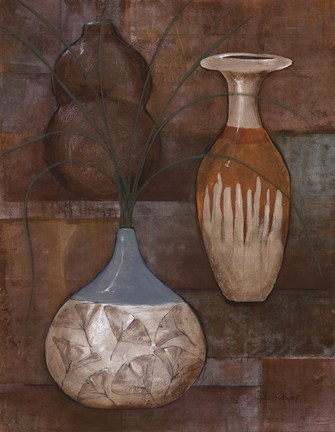 Framed Persian Pot I Print