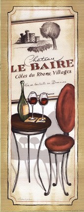 Framed Vin Rouge Print