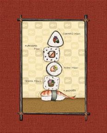 Framed Sushi I Print