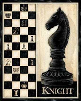 Framed Classic Knight - Mini Print