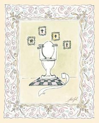 Framed Toilette II Print