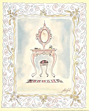 Framed Toilette IV Print
