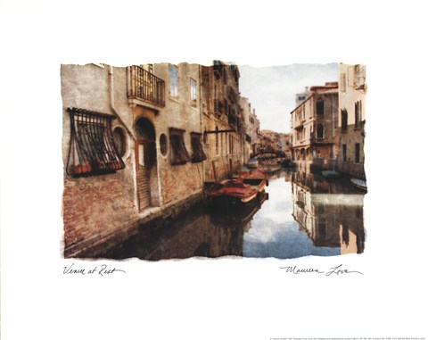 Framed Venice At Rest Print