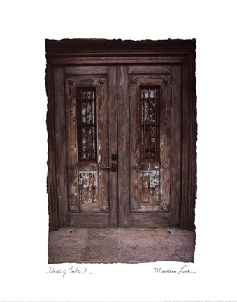 Framed Doors Of Cuba II Print