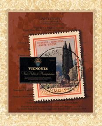 Framed Italian Menu Print