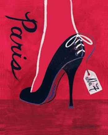 Framed High Heels Paris Print
