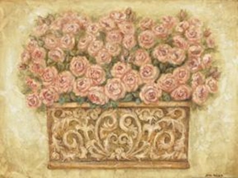 Framed Pink Roses Print