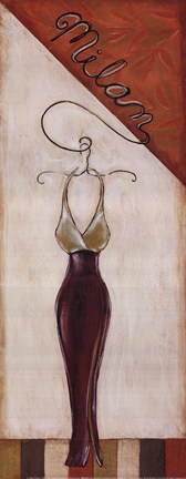 Framed Milan Fashion Print