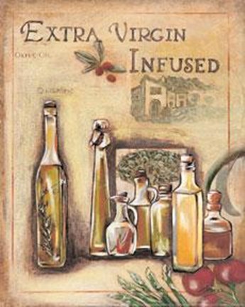 Framed Olive Oil I Print