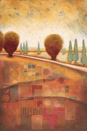 Framed Quilted Landscape II Print